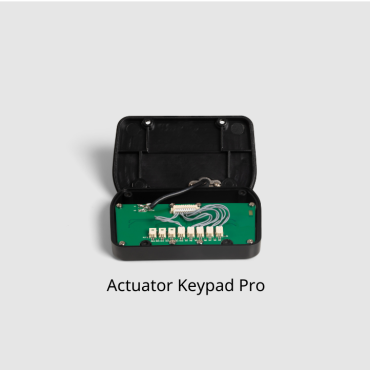 This is a photo of a n open Actuator Keypad Pro